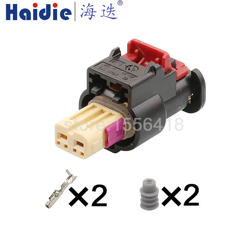 

1 Set 2 Pins automotive connector 4K0973702D