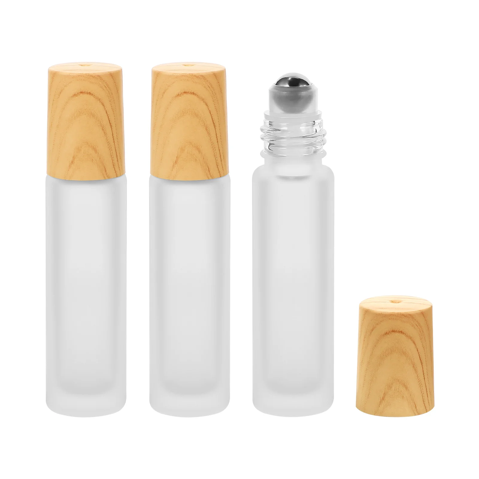 

3pcs Empty Rollerball Bottles Essential Oil Bottles Refillable Roll on Perfume Bottles (10ml)
