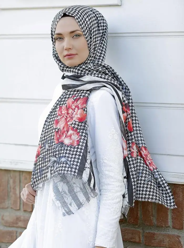 

WOMEN HIJAB SHAWL ACCESSORY SCARF COTTON MEVSİMLİK GIFT RED KAZAYAĞI