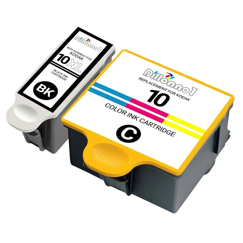 

2PK For Kodak 10 Black + Color Ink For EasyShare For Kodak 5100