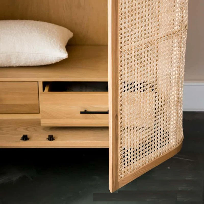 Шкаф из цельного дерева скандинавский модный простой высококачественный