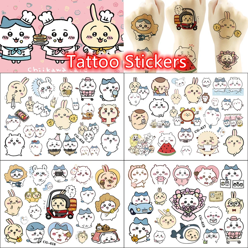 4 листа/набор наклейки-татуировки для детей