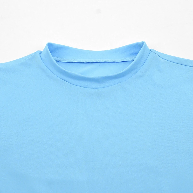 Сексуальный однотонный женский модный комплект летний короткий топ с круглым