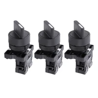 3x onoff two 2 position rotary select selector switch 1 no 10a 600v ac xb2 ed21