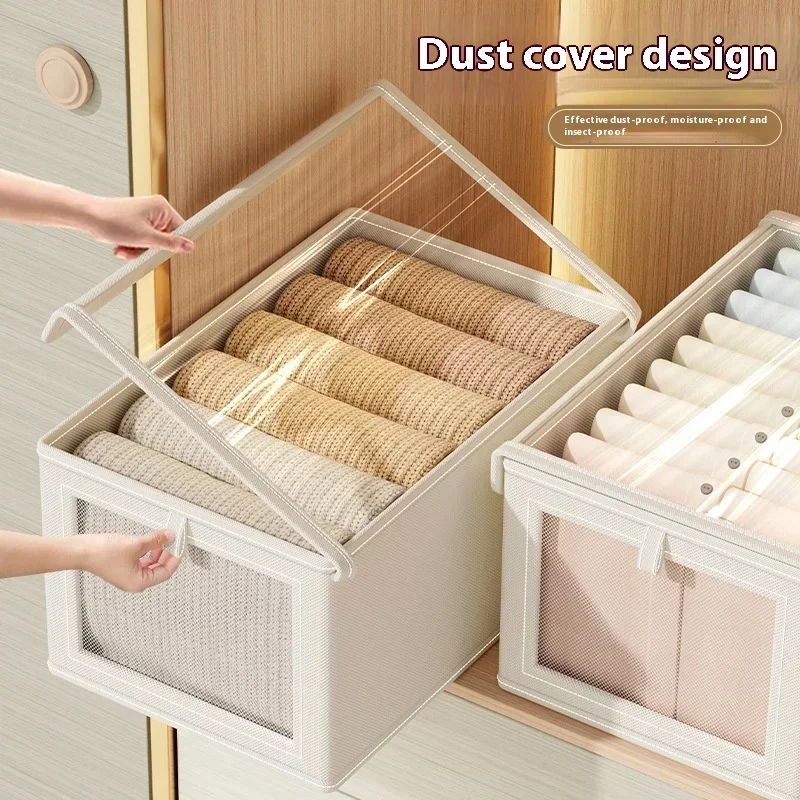 Ящик Для Хранения С Открывающимся Окном Из Ткани Оксфорд Домашней Одежды