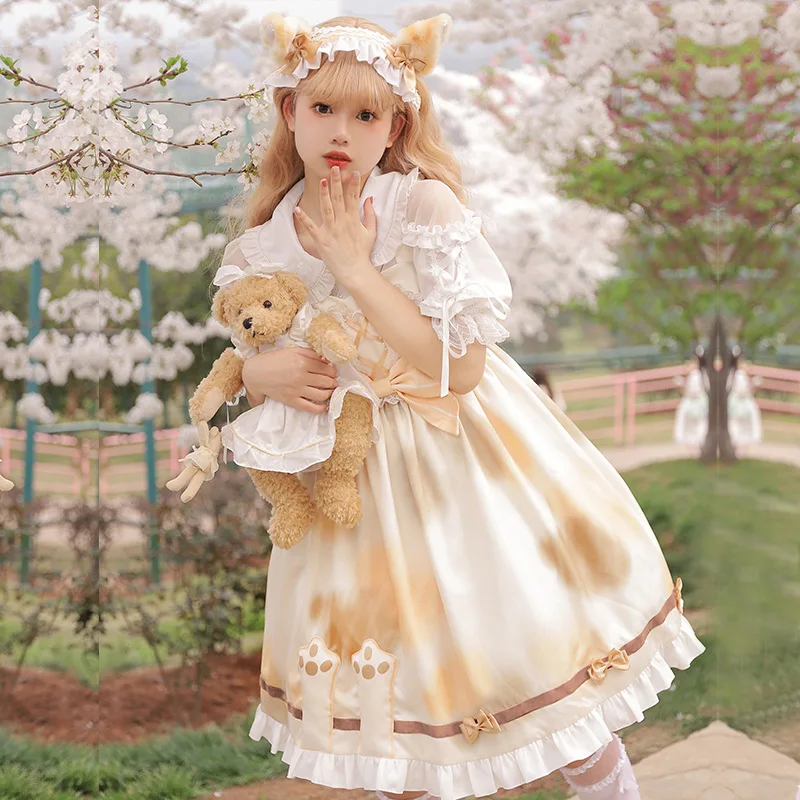 

Lazy Kitten ~ Sweet Printed Lolita JSK Dress Casual Dress