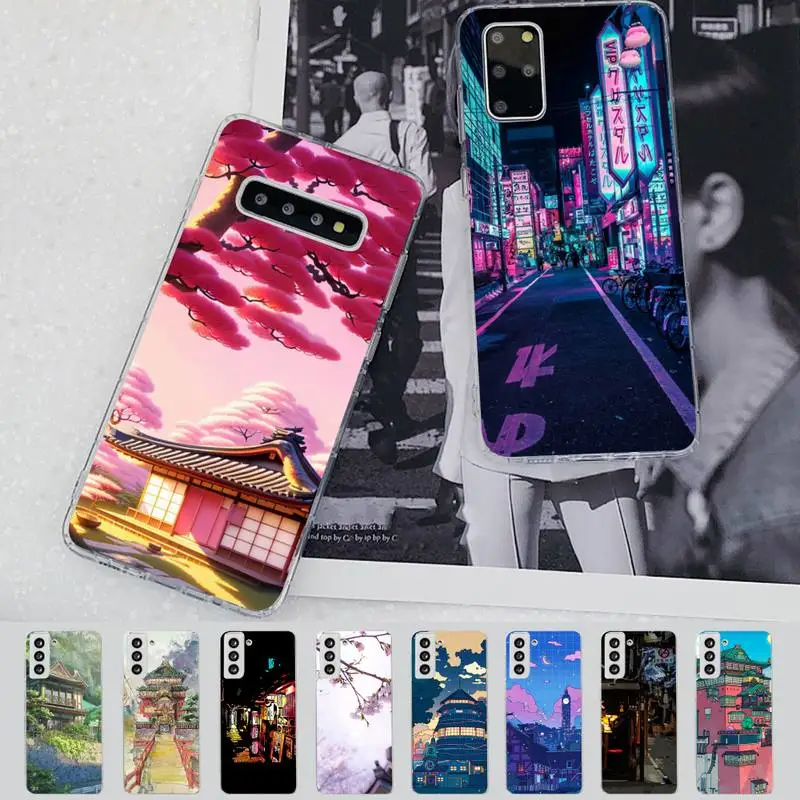 

Japanese Anime House Phone Case for Samsung S21 A10 for Redmi Note 7 9 for Huawei P30Pro Honor 8X 10i cover