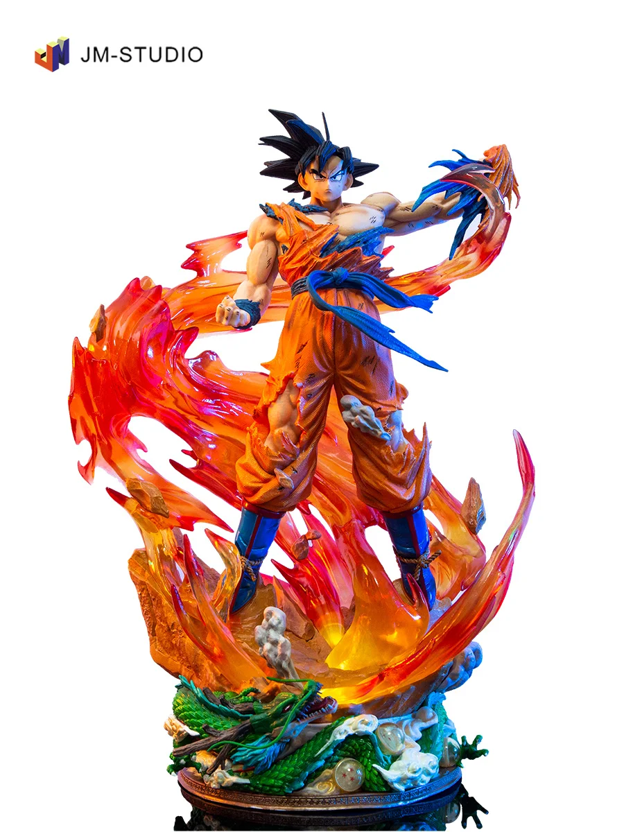 Dragon Ball Series Gk Ls Super Saiyan Sun Wukong 46 см Статуя Большая сцена Световая фигурка Фигурка