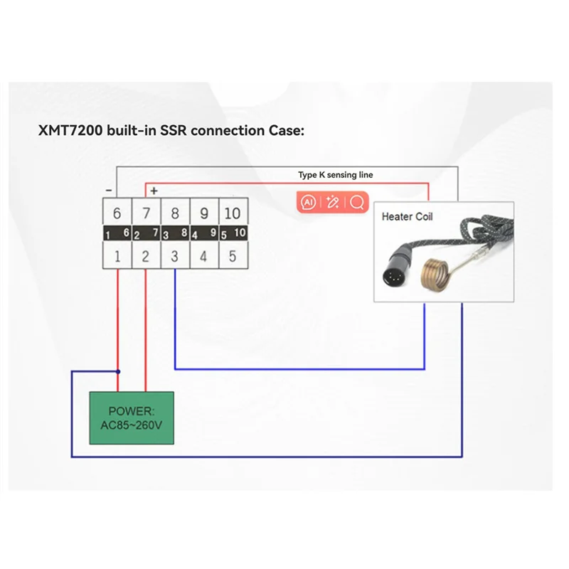 Фото ABUG-XMT-7200 Встроенное твердотельное реле 5А XMT7100 PT100 ENAIL Блок контроля температуры №5
