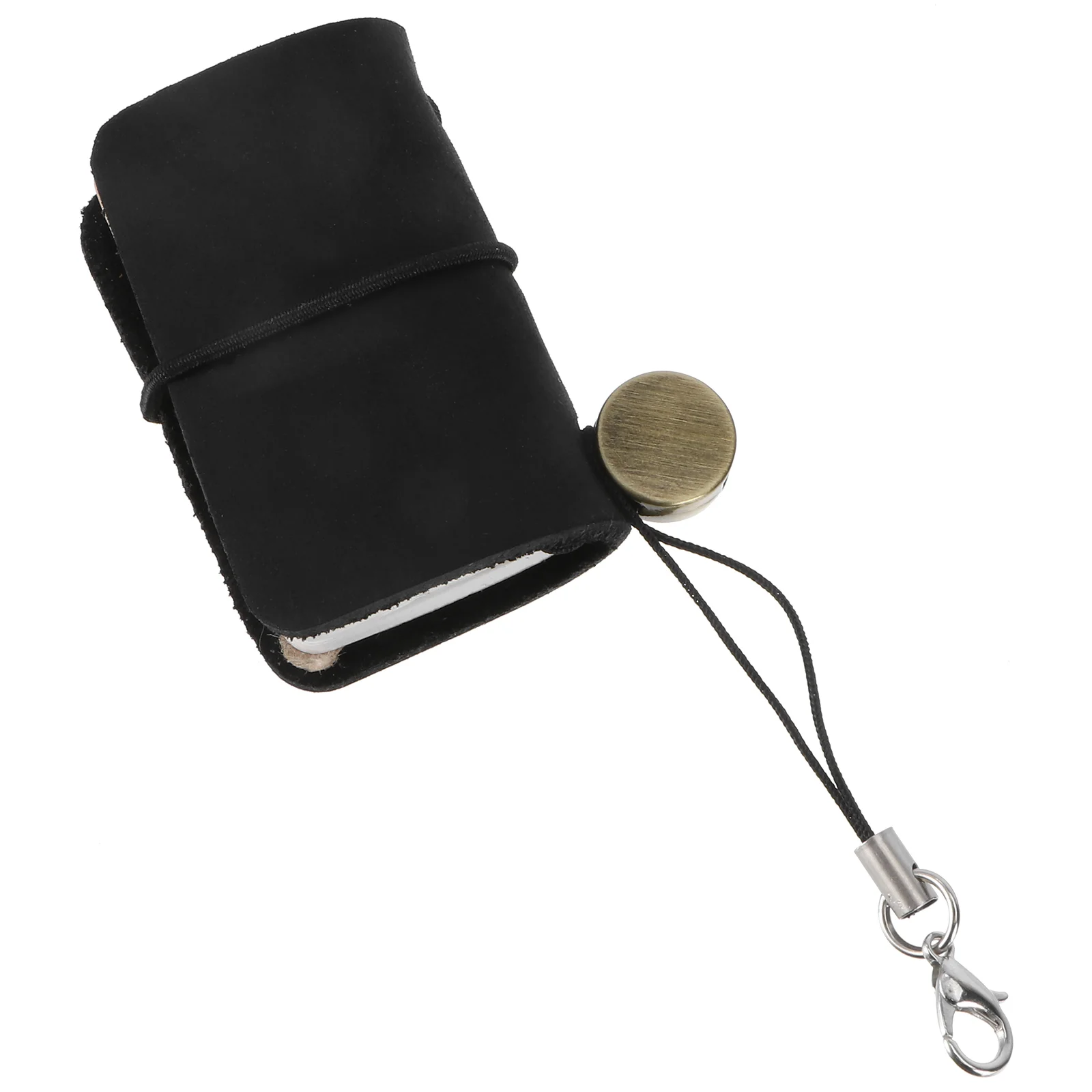 

Notepad Cover Notebook with Strap Vintage Style Planner Notebook Journals Notepads for School Office ( Black )