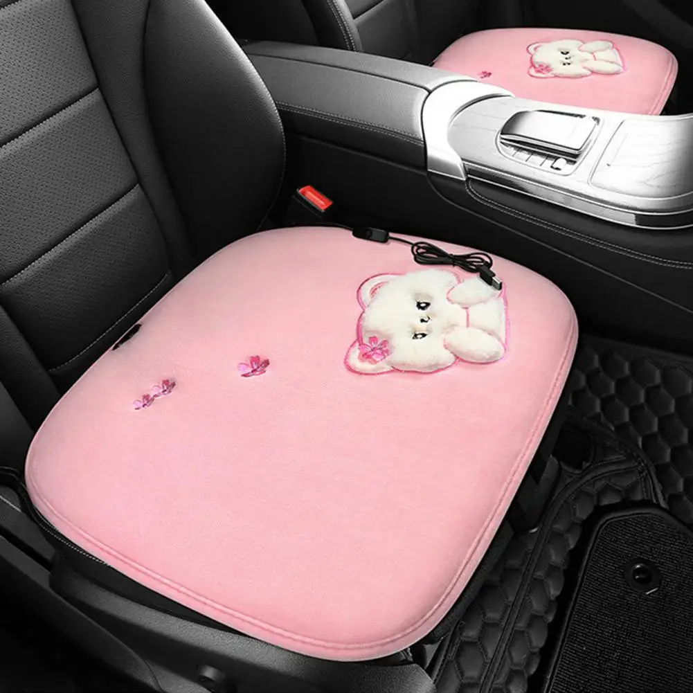 

Seat Cushion Even Heating Multi-level Temperature USB Interface Switch Control One Key Start Square Seat Warmer for Car