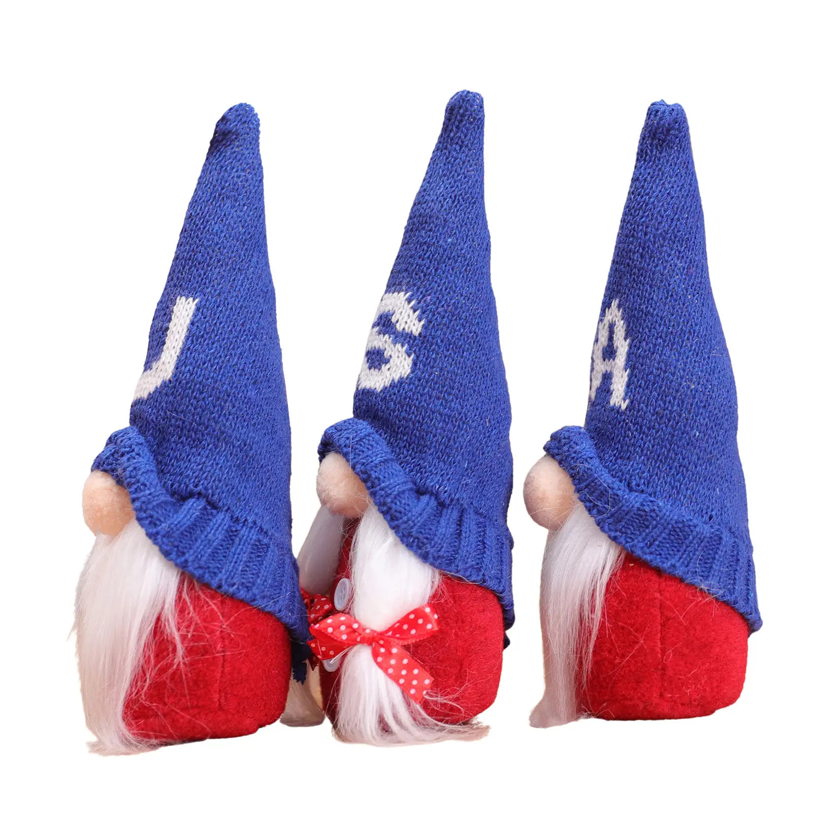 

4th Of July Patriotic Gnomes Memorial Day Decorations Red White Blue Gnome Handmade Elf Dwarf Household Ornaments Gnome Plush