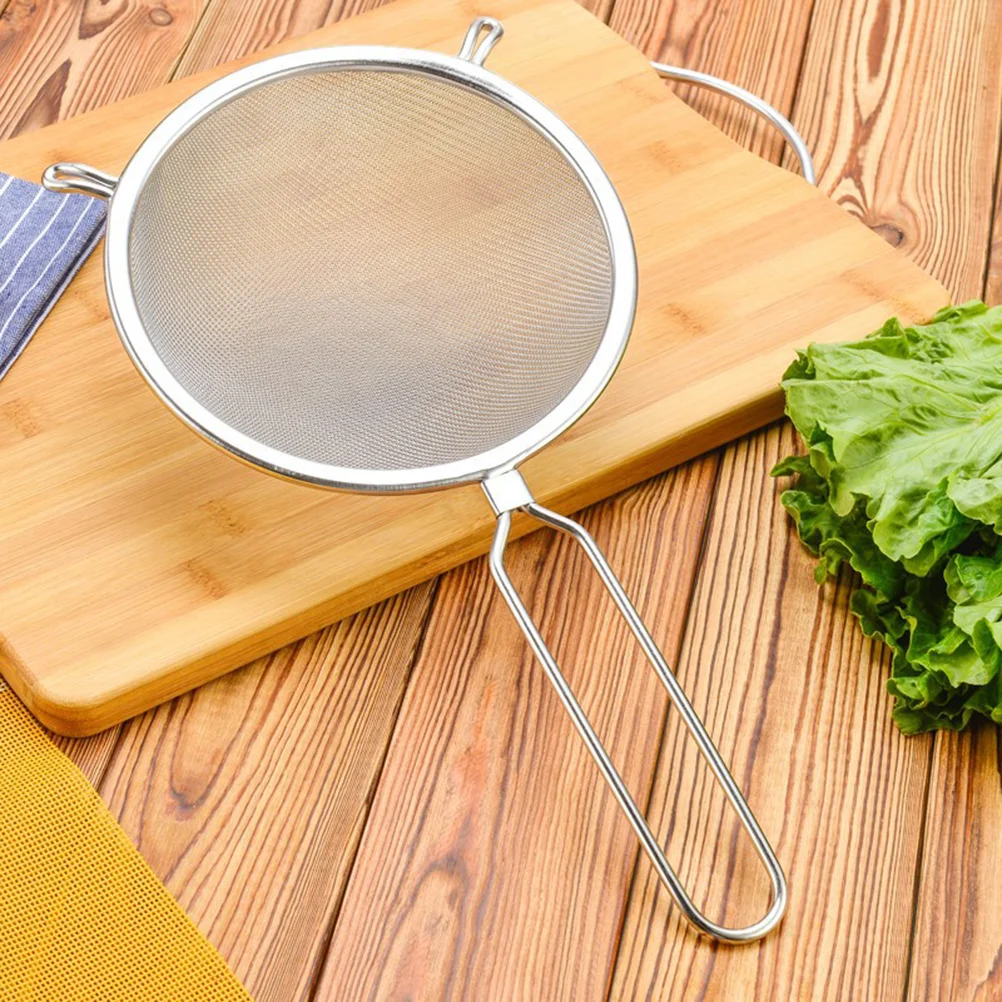 

Colander Spoon Stainless Steel Spoons Grease Strainer Japanese Style Deep Frying Pot Drain device