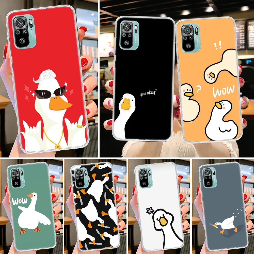 Duck Goose Game Phone Case for Xiaomi Redmi 10 10A 10C 9 9A 9C 9T 8 8A 7 7A 6 6A 6 Pro 10X S2 K20 K30 K40 Cover Fundas