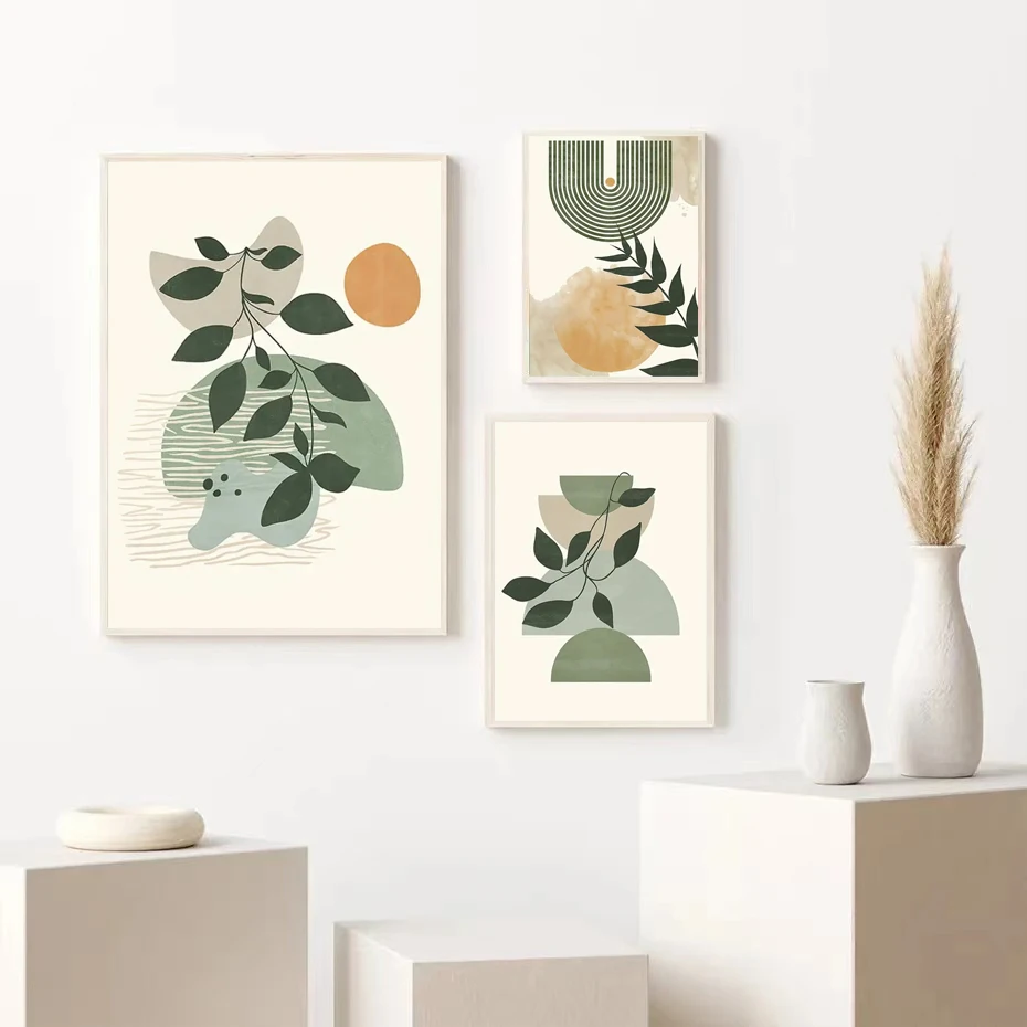 Современная Минималистичная абстрактная комбинация фото настенное украшение