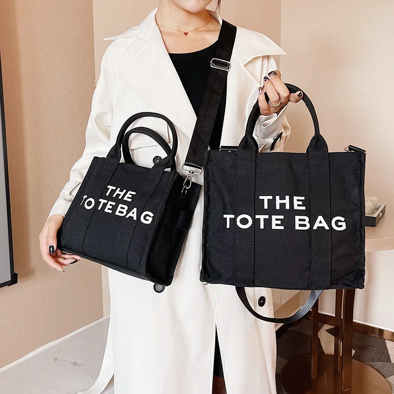 Canvas Handbag Luxury Large Capacity Women Shopping Crossbody Purse And Handbags Famous Brand Designer Canvas The Tote Bag 2022