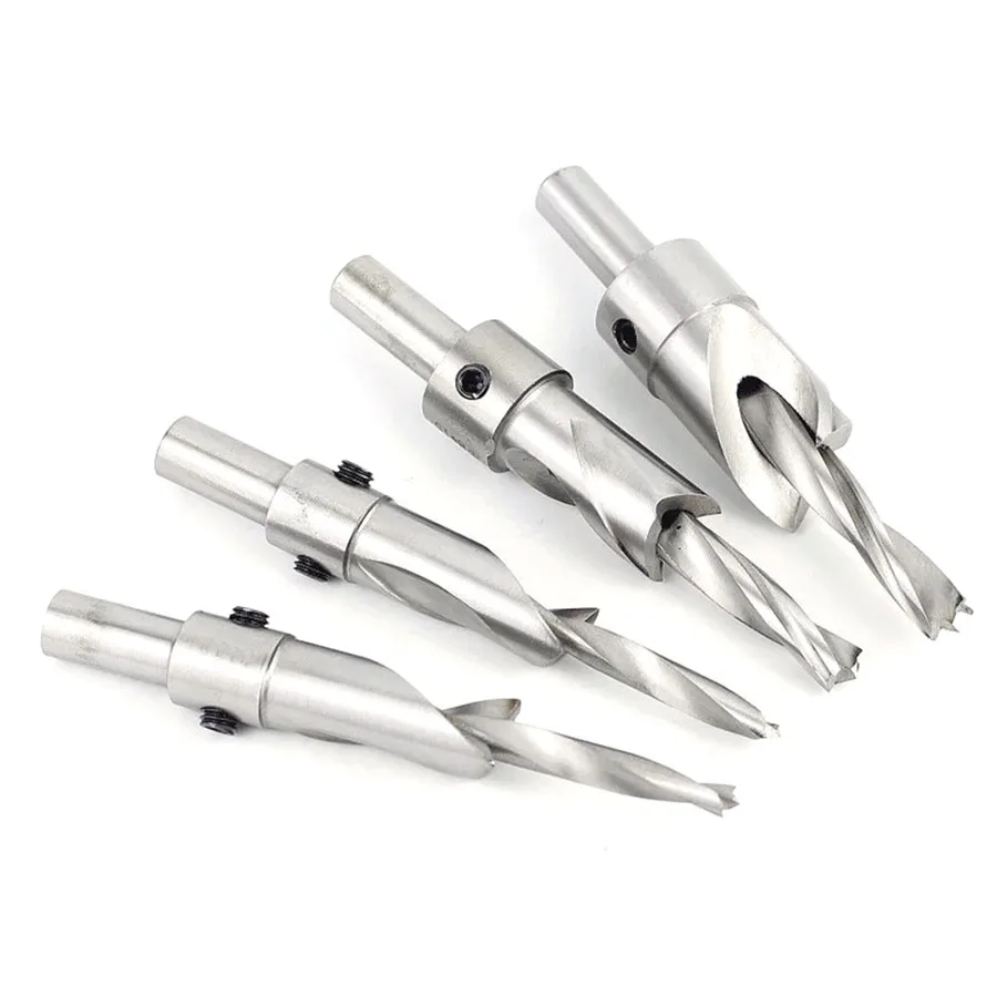 Деревообрабатывающее сверло с потайной головкой салатное плоским дном