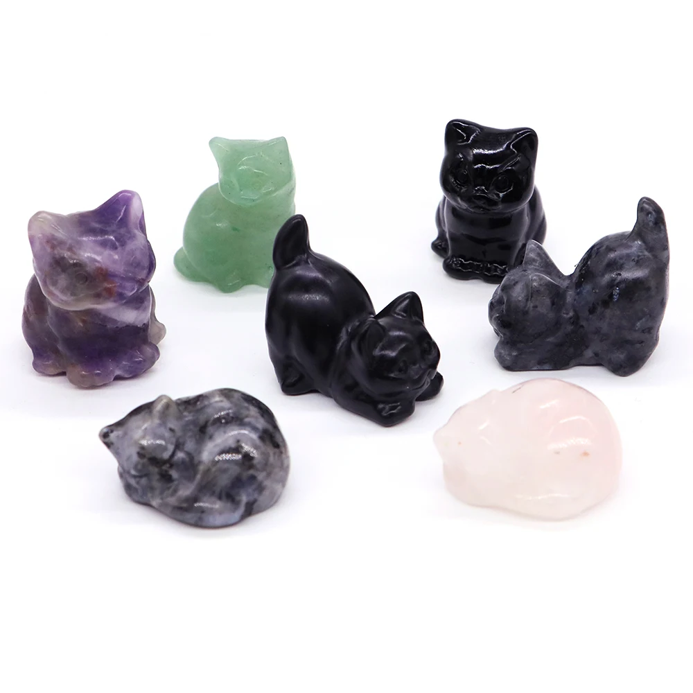 

Мини-статуя кошки из кристалла