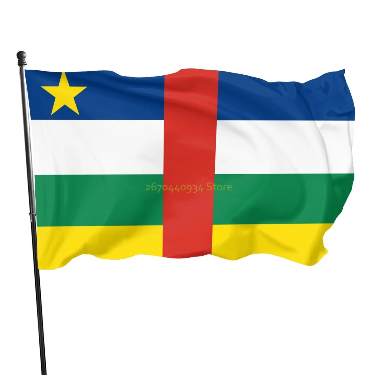

Central African Flag National Flags 3x5ft Garden Flag, 100% Polyester Fiber Home Flag, Outdoor Lawn Decoration Banner