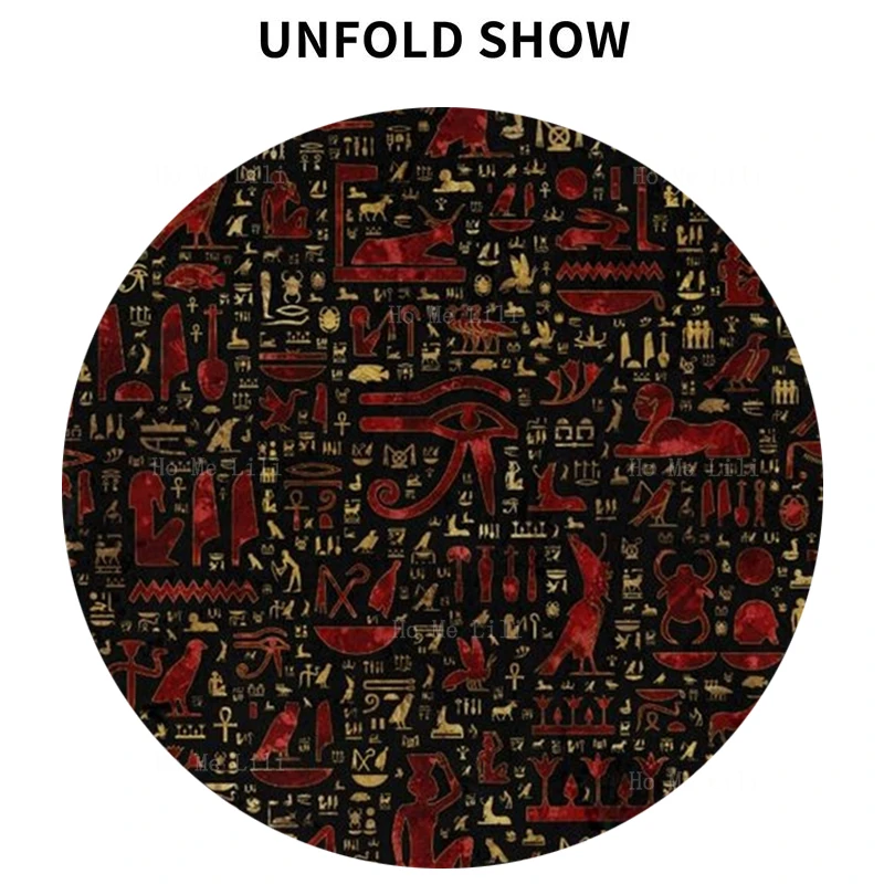 Красочный Рисунок древнего египетского иероглифа древнее культурное искусство