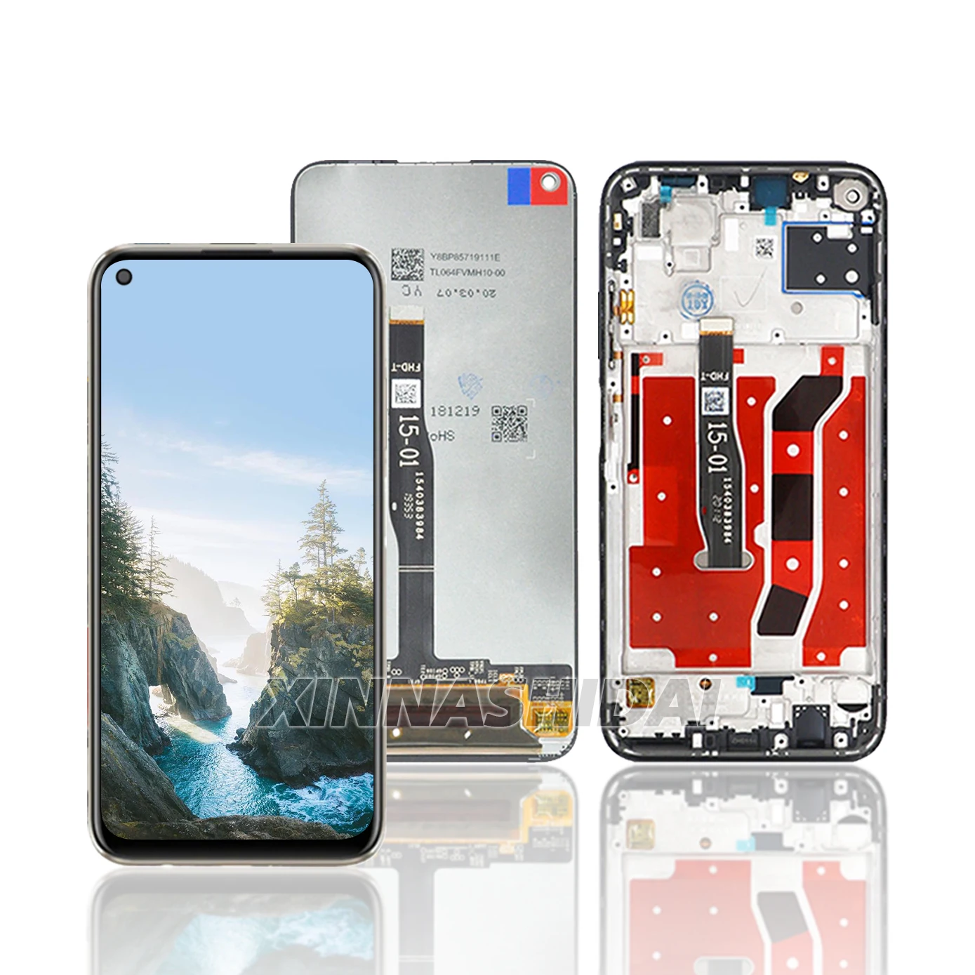 6 4-дюймовый ЖК-дисплей Для Huawei P40 Lite JNY-LX1 Емкостный Сенсорный Экран И Дигитайзер Со