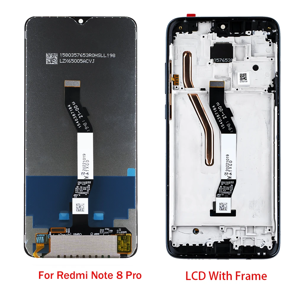 6 53-дюймовый Жк-экран Для Xiaomi Redmi Note 8 Pro Емкостный Сенсорный Дисплей С Комплектом