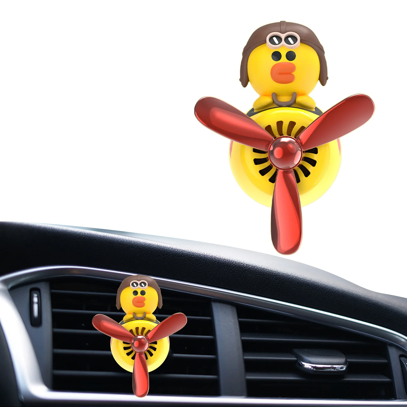 

Cartoon Pilot Car Air Freshener Pilot Rotating Propeller Air Outlet Perfume Clip Romatherapy Fragrance Flavor Car Accessories