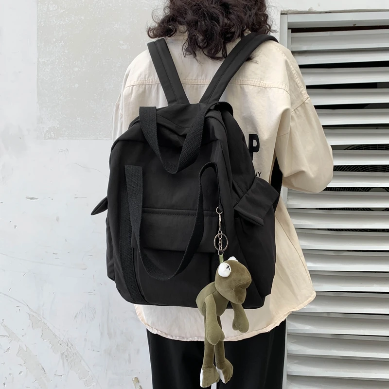 Hundred And One Double Shoulder Bag Female Large Capacity Double Shoulder Bag Korean Version Of The Wind Sen System Simple Schoo