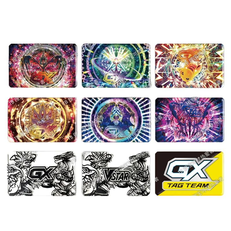 Anime Pokemon PTCG Game VSTAR Power GX attack Ability Release Marker Single Double Sided PVC DIY Hobby Collectibles Gifts Toys