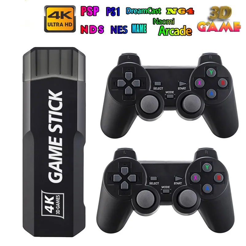

Video Games M8por Wireless 2.4G HD Arcade PSP N64 Family TV Mini Game Machine PS2 Handle Games Console