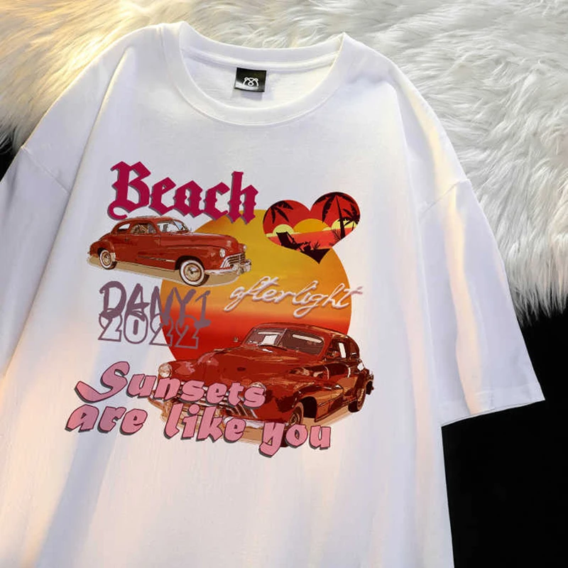 

2022 Fashion New Summer Men T Shirts Casual Loose Oversized T Shirt Street Basic All-Match Short Sleeve Harajuku Tops Hip Hop