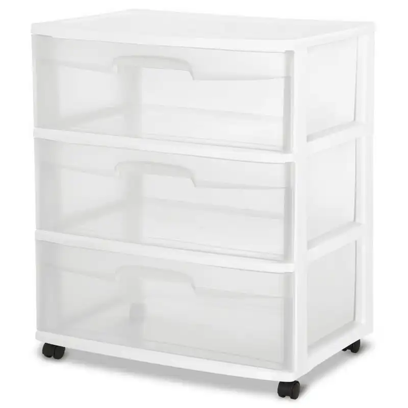 

3 Drawer Cart White