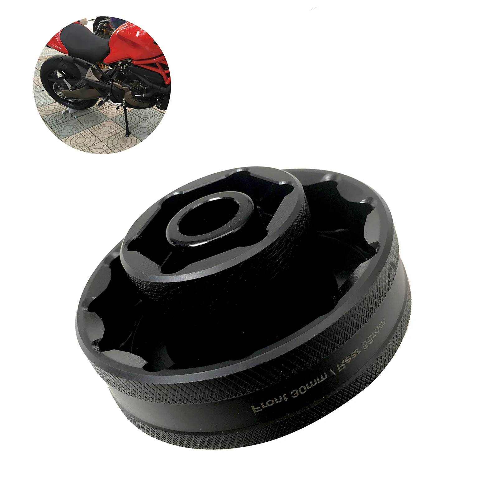 

New Motorcycle Wheel Nut Socket Tool 30mm + Rear 55mm For Ducati 1098 1198 1199 Multistrada Diavel Motorcycle Repair Tool