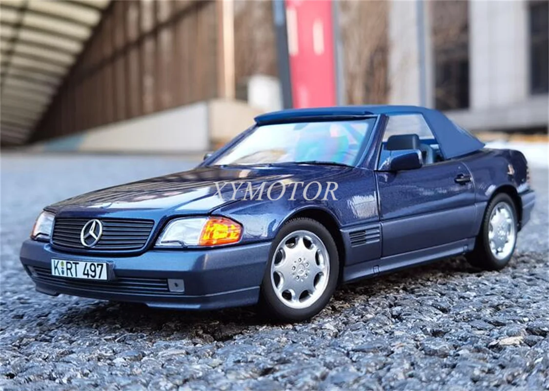 

NOREV 1/18 For BENZ 1989 SL500 R107 Diecast Model Car Toys Hobby gifts Display Blue Display Ornaments Collection