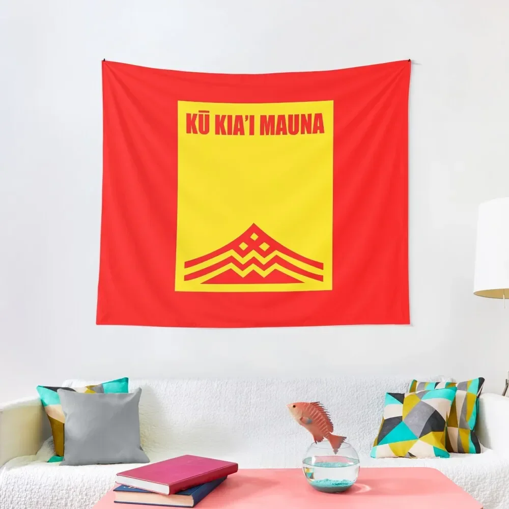 Флаг Ку Кеи Мауна Рубашка Защитная Канака Маоли Kea Stop TMT Гобелен Настенный Ковер