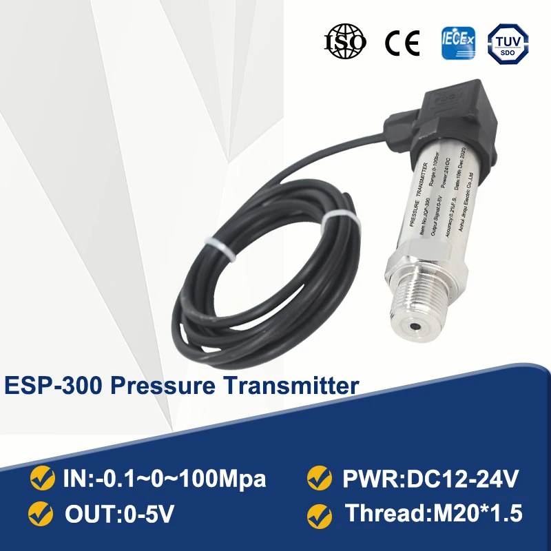 Дальность давления ESP300 измерение 0-5 В на выходе для резервуара воды нефти газа-0