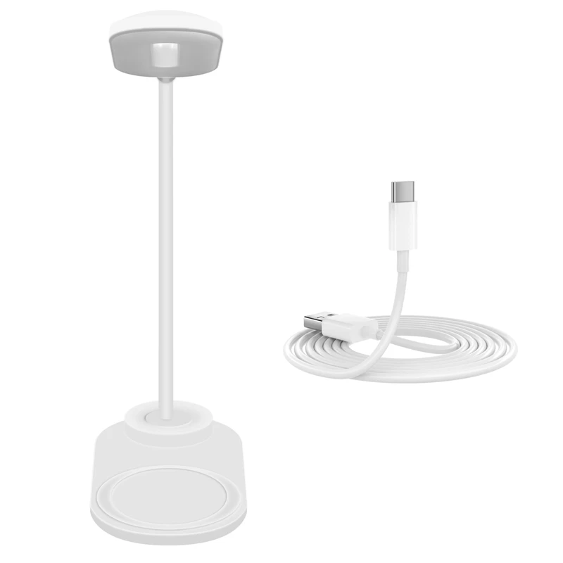 

Dimmable LED Desk Lamp With Wireless Charger, Wireless Charging Desk Light Flexible Rotation Press Control Night Light
