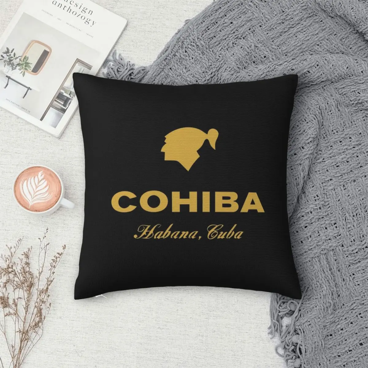 

Подушка Cohiba Habana с изображением сигар, искусственная наволочка, удобная декоративная подушка для дивана, подушки для дома