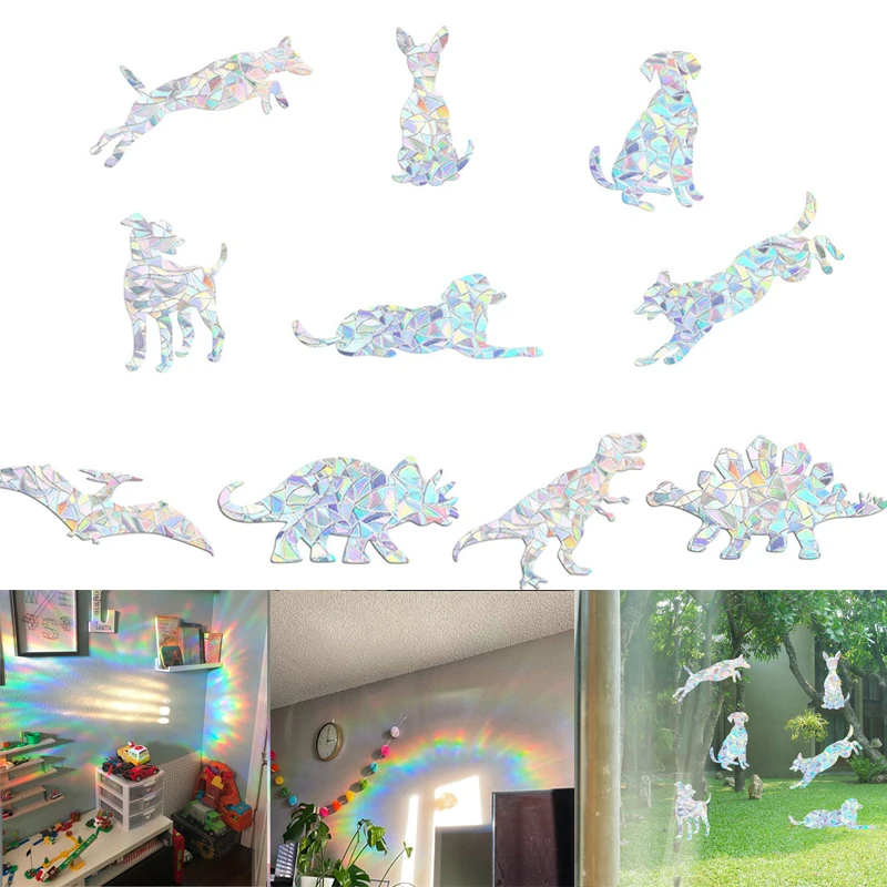 

3D наклейки на стену с изображением солнца, звезды, животных, бабочки, радуги, пленка на окно, украшение для дома, спальни, детские наклейки на ...