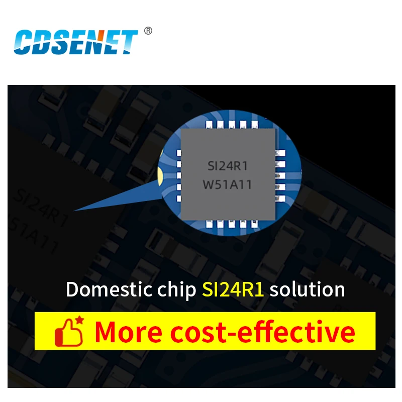 10pcs/lot  2.4GHz 20dBm Wireless Cost-effective RF Module Compatible with NRF24L001+ SPI Interface IPEX Antenna E01C-ML01SP4