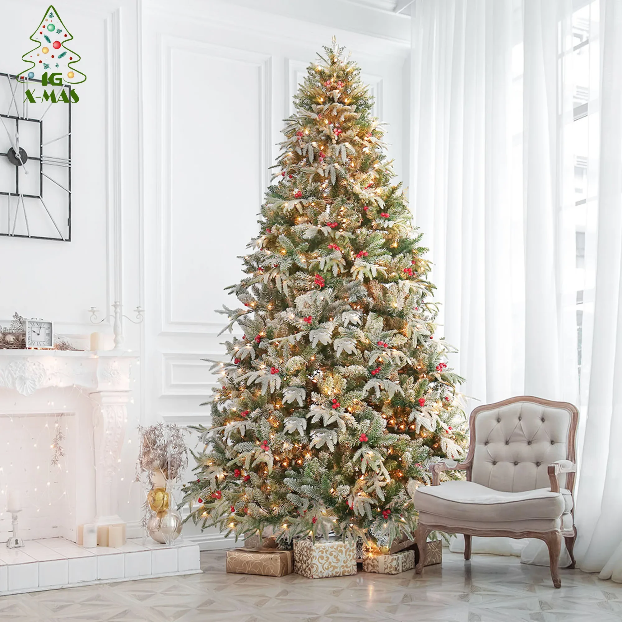 KG Xmas оптовая продажа Arbol De Navidad Noel 6 футов 7 реалистичная матовая рождественская