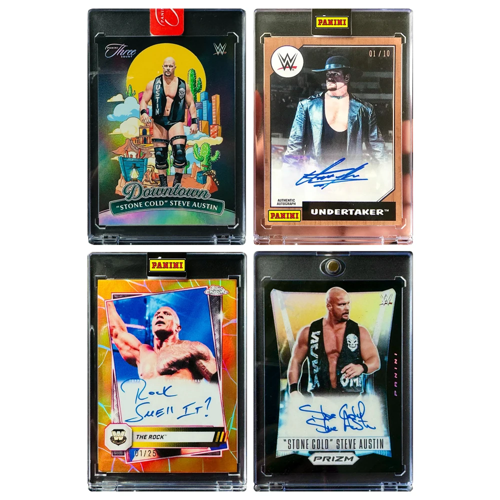 Фото PANINI DIY КАМЕНЬ ЗОЛОТО WWE Фирменная коллекция карточек кирпичи Гробовщик домашний подарок на Рождество для мальчиков на день рождения акриловые украшения №1