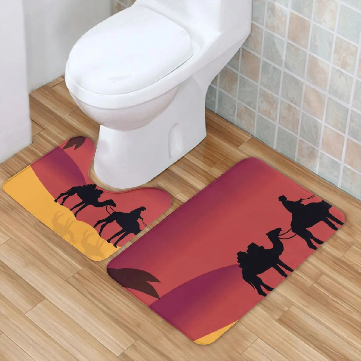 

2 шт., антискользящие коврики для ванной, из полиэстера