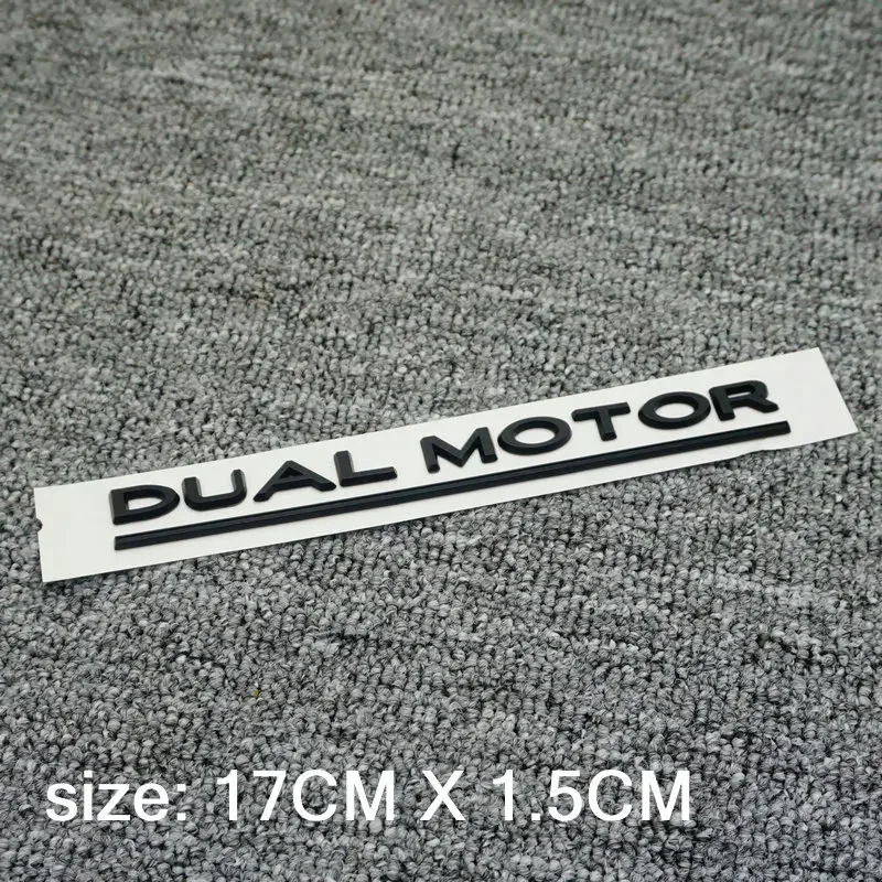 Suitable for TESLA Tesla Model 3 ModelX S Y High Performance Word Label DUAL MOTOR Dual Motor Tail English Letter Car Logo