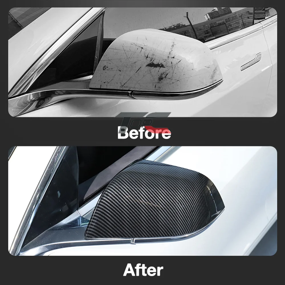 Для Tesla Model 3 Y 2016 2017 2018 2019 2020 2021 Auto Side крышка зеркала заднего вида Shell Cap Housing 2