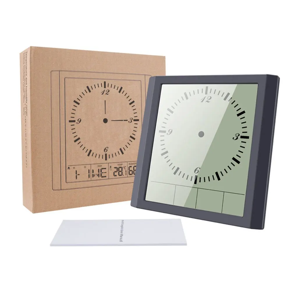 

Домашние цифровые настенные часы, настольные бесшумные электронные календари, часы с отображением температуры и влажности, будильник, дома...