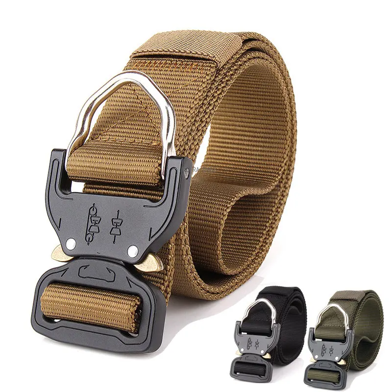 

Нейлоновый ремень для тренировок для мужчин, прочный пояс для пейнтбола, боевой охоты, спорта в стиле милитари, Cs, для игр, стрельбы, нескользящий