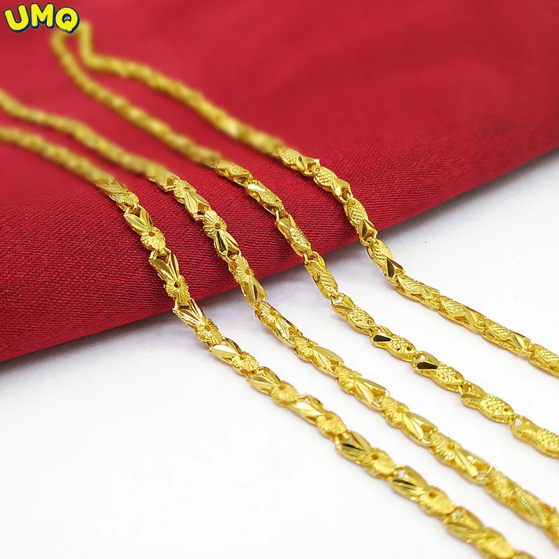 

Женское ожерелье с подвеской в виде рыбьего кролика, под золото 14 к