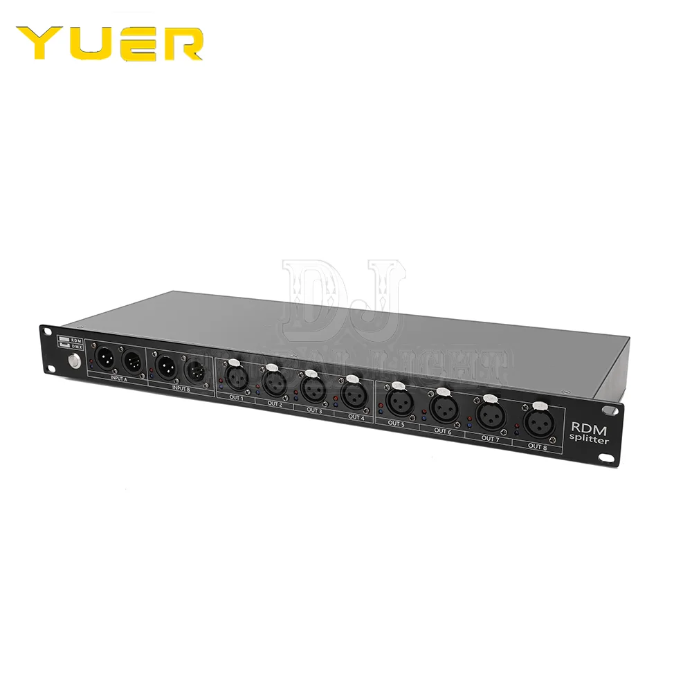 Высококачественный 8-канальный разветвитель DMX DMX512, освещение сцены, усилитель сигнала, разветвитель, 8-полосный распределитель DMX (art.: 3920d38f52e4e) - 3920d38f52e4e
