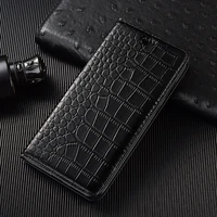 crocodile genuine leather case for samsung galaxy a10s a20s a30s a40 a50s a60 a70s a80 a90 magnetic flip wallet phone cover